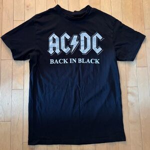 AC/DC Back in Black Tee - Classic Black and White